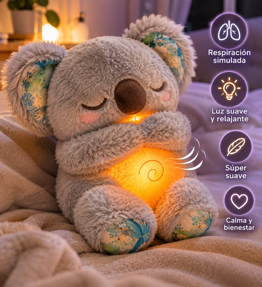 Koaluna™ | Peluche Koala con Respiración Simulada y Luz